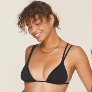 Demi Moore x Andie Swim The Cannes Top/Bra Black Size L